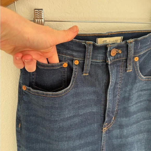 27 Tall Madewell Skinny Flare Dark Blue Flare Jeans